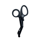 Black trauma shears with Refuge logo