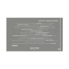 Refuge Core Values Prayer flag - black with white text (back)