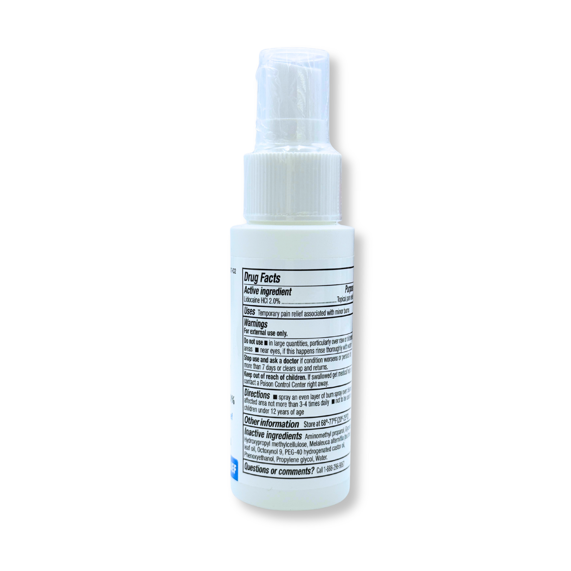 Globe Burn Spray 2 fl oz - drug facts