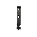 A black MOLLE clip designed for attaching holsters and gear to compatible webbing.