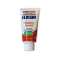 Tube of Alocane Maximum Strength Emergency Burn Gel on a white background