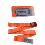 An orange Slishman Pressure Wrap with packaging, designed for bleeding, sprains, and contusion treatment.